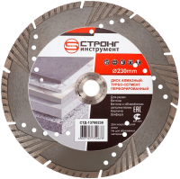 Алмазный диск по бетону 230*22.23*8*3.2мм глубокорез Turbo-Segment Strong Алмазный диск по бетону 230*22.23*8*3.2мм глубокорез Turbo-Segment Strong